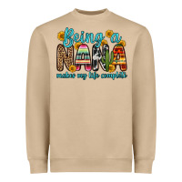 Mushroom being a nana makes my life complete Heavyweight Sweatshirt - Zillion Design Studio