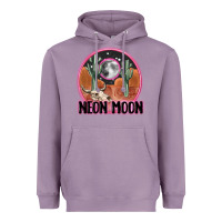 Lavender neon moon Heavyweight Hoodie - MaliasSmallBusiness