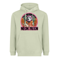 Matcha neon moon Heavyweight Hoodie - MaliasSmallBusiness