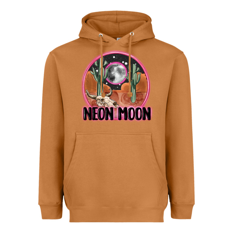 Neon Moon Heavyweight Hoodie by MaliasSmallBusiness | Teevron
