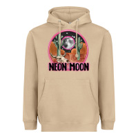 Mushroom neon moon Heavyweight Hoodie - MaliasSmallBusiness