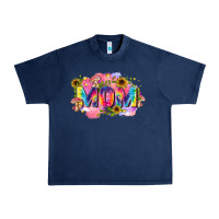 Navy tie dye mom Urban Heavy Tee - Zillion Design Studio