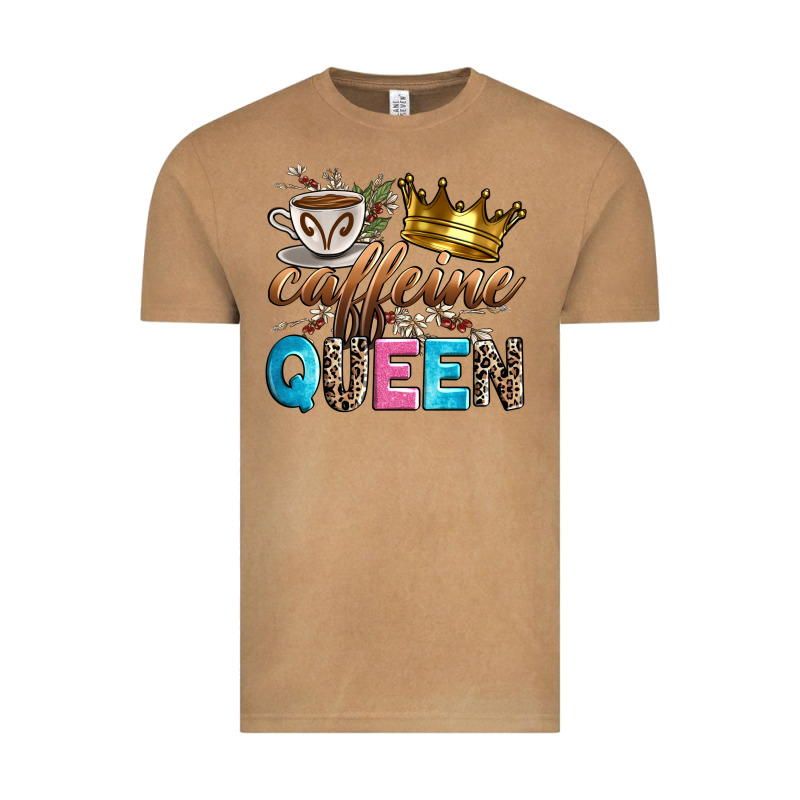 Caffeine Queen Vintage Tee by Zillion Design Studio | Teevron