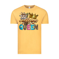 Vintage Mustard caffeine queen Vintage Tee - Zillion Design Studio