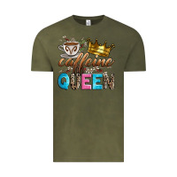 Vintage Olive caffeine queen Vintage Tee - Zillion Design Studio