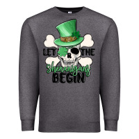 Charcoal Heather let the shenanigans begin Premium Sweatshirt - MaliasSmallBusiness