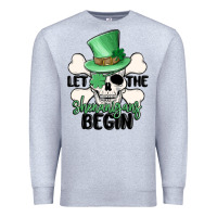 Heather Grey let the shenanigans begin Premium Sweatshirt - MaliasSmallBusiness