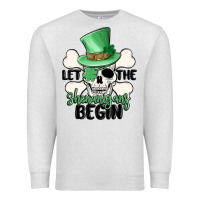 Oatmeal Heather let the shenanigans begin Premium Sweatshirt - MaliasSmallBusiness