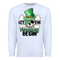 White let the shenanigans begin Premium Sweatshirt - MaliasSmallBusiness