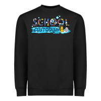 Black school custodian Heavyweight Sweatshirt - texasbilliewilder