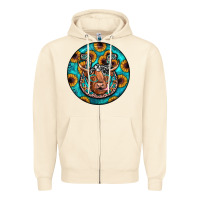 Sandshell horseshoe circle Zipper Hoodie - JahusDesignShop