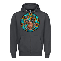 Smoke horseshoe circle Zipper Hoodie - JahusDesignShop