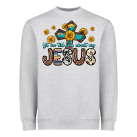Heather Grey let me tell you about my jesus Heavyweight Sweatshirt - Zillion Design Studio