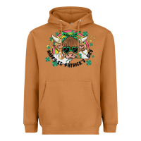 Meerkat st. patrick's day highland cow Heavyweight Hoodie - MaliasSmallBusiness