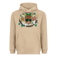 Mushroom st. patrick's day highland cow Heavyweight Hoodie - MaliasSmallBusiness