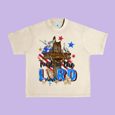 Trust In The Lord Urban Heavy Tee Designed By Zillion Design Studio