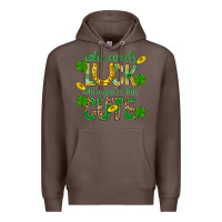 Coffee Who Needs Luck When You're This Cute St. Patricks Premium Hoodie - BundleAndBundleShop
