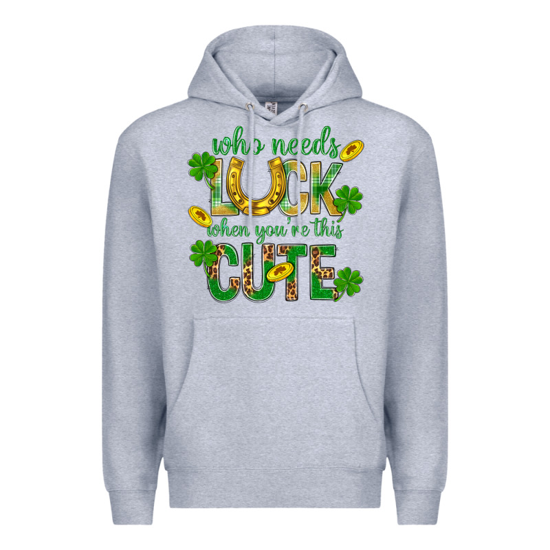 Who Needs Luck When You're This Cute St. Patricks Premium Hoodie by BundleAndBundleShop | Teevron