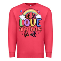 Cardinal all for love and love for all Premium Sweatshirt - MaliasSmallBusiness