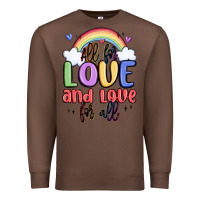 Chestnut all for love and love for all Premium Sweatshirt - MaliasSmallBusiness