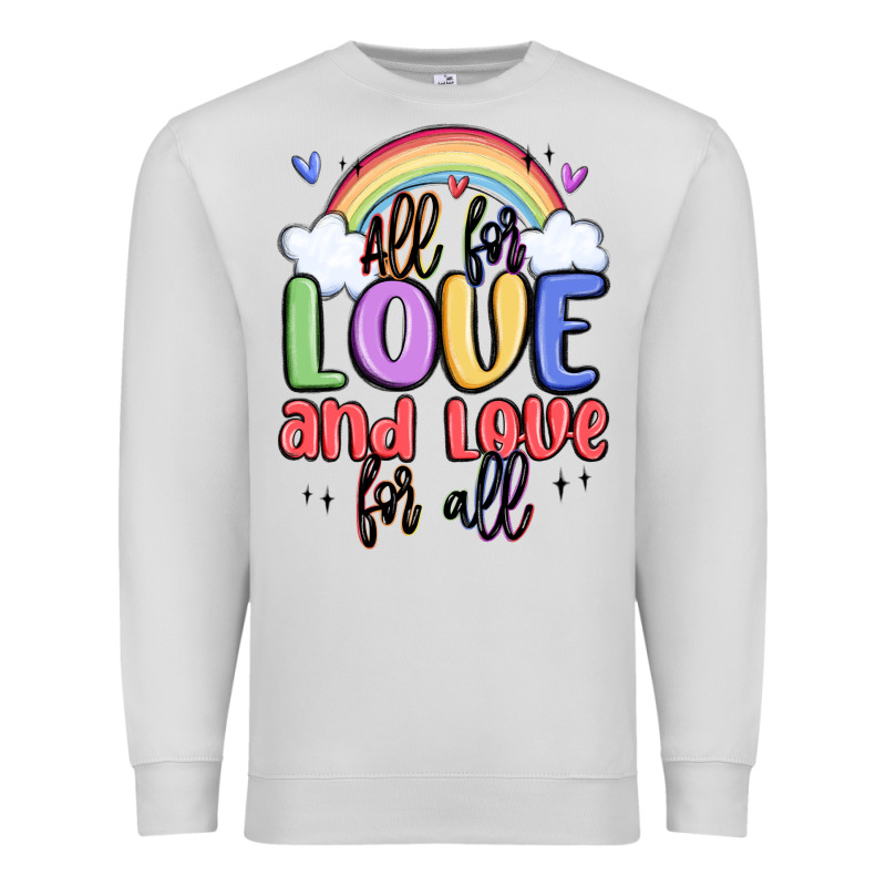 All For Love And Love For All Premium Sweatshirt by MaliasSmallBusiness | Teevron