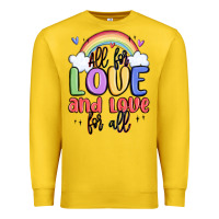 Lemon all for love and love for all Premium Sweatshirt - MaliasSmallBusiness