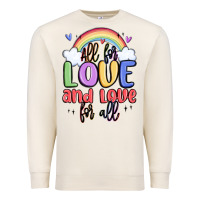 Sandshell all for love and love for all Premium Sweatshirt - MaliasSmallBusiness