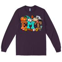 Plum emt with fall Long Sleeve Tee - AdoDesignShop