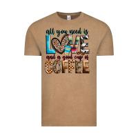 All You Need Is Love And A Good Cup Of Coffee Vintage Tee | Teevron