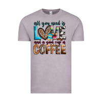 Vintage Zinc all you need is love and a good cup of coffee Vintage Tee - Zillion Design Studio