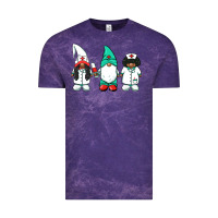Cloud Purple african american nurse gnomies medical gnomies Vintage Tee - BarkalooDesign