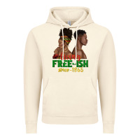 Vintage Artic living free ish since 1865 with afro black woman a Vintage Hoodie - texasbilliewilder