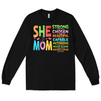 Black she is mom Long Sleeve Tee - JahusDesignShop