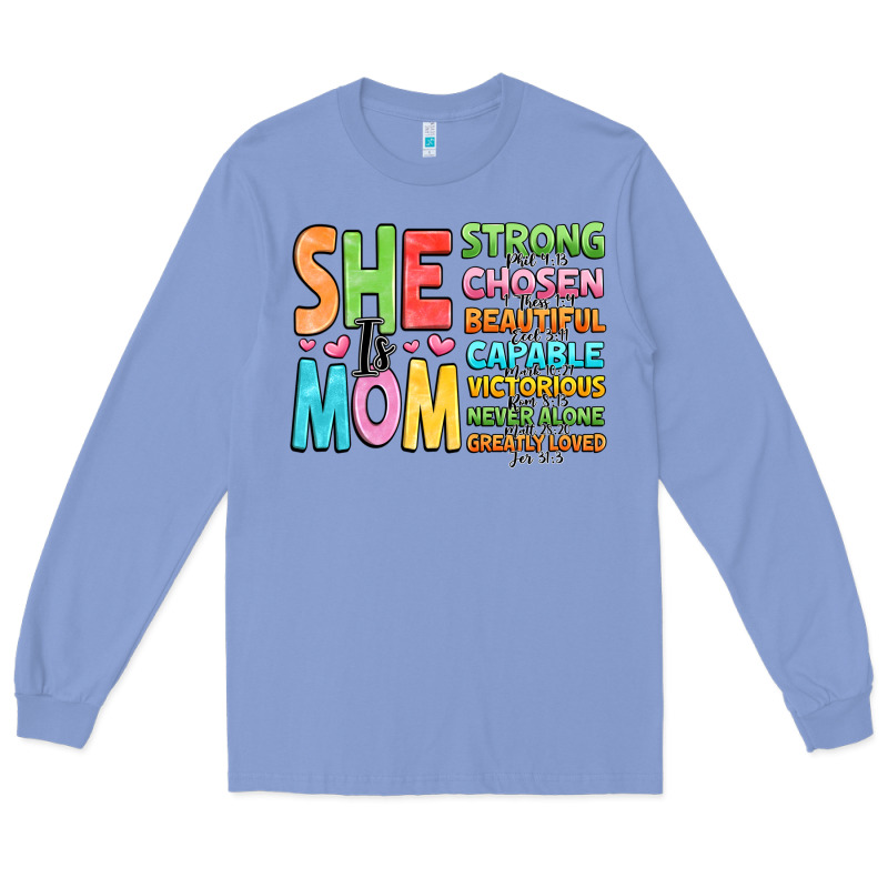 She Is Mom Long Sleeve Tee by JahusDesignShop | Teevron