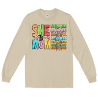 Mushroom she is mom Long Sleeve Tee - JahusDesignShop