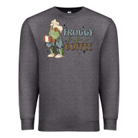 Charcoal Heather froggy before coffee Premium Sweatshirt - MaliasSmallBusiness
