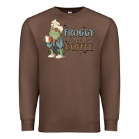 Chestnut froggy before coffee Premium Sweatshirt - MaliasSmallBusiness