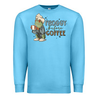 Ocean Blue froggy before coffee Premium Sweatshirt - MaliasSmallBusiness
