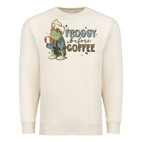 Sandshell froggy before coffee Premium Sweatshirt - MaliasSmallBusiness
