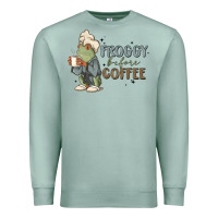 Seafoam froggy before coffee Premium Sweatshirt - MaliasSmallBusiness
