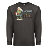 Smoke froggy before coffee Premium Sweatshirt - MaliasSmallBusiness