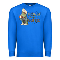 True Royal froggy before coffee Premium Sweatshirt - MaliasSmallBusiness