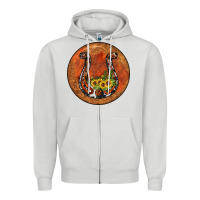Dove Grey horseshoe circle Zipper Hoodie - JahusDesignShop