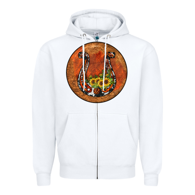 Horseshoe Circle Zipper Hoodie by JahusDesignShop | Teevron