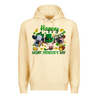 Pina Colada Happy Saint Patrick'S Day With Clover Premium Hoodie - BundleAndBundleShop