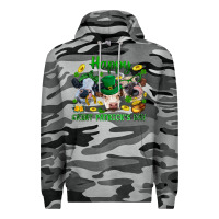 Slate Camo Happy Saint Patrick'S Day With Clover Premium Hoodie - BundleAndBundleShop