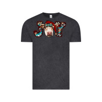 Vintage Black christmas joy cow Vintage Tee - RanaPortraitStore