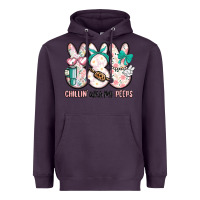 Plum easter chilling with my peeps bunny Heavyweight Hoodie - MaliasSmallBusiness
