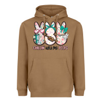 Toasted Coconut easter chilling with my peeps bunny Heavyweight Hoodie - MaliasSmallBusiness