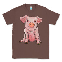 Chestnut sitting pig Classic Tee - RanaPortraitStore
